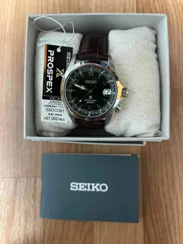 SEIKO PROSPEX SBDC091 자동 와인딩 알피니스트 그린