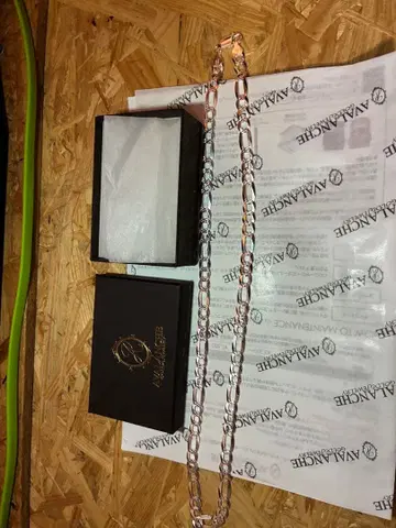 AVALANCHE 실버 925 피가로 체인 목걸이