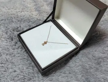 K10 핑크 골드 로즈쿼츠 포인세티아 목걸이