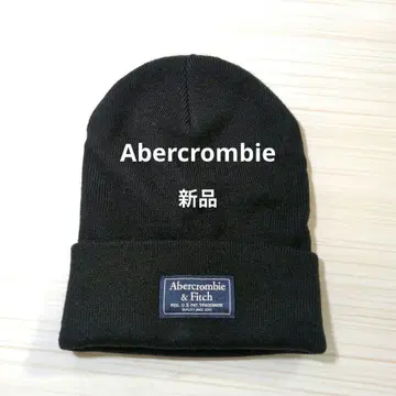 새상품 Abercrombie & Fitch 니트 모자 블랙 아바클로