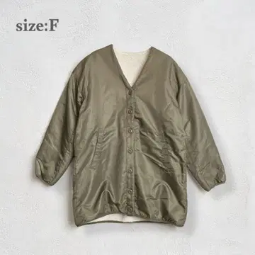 보아 자켓 노카라 자켓 리버서블 빅 사이즈 루즈한 사이즈