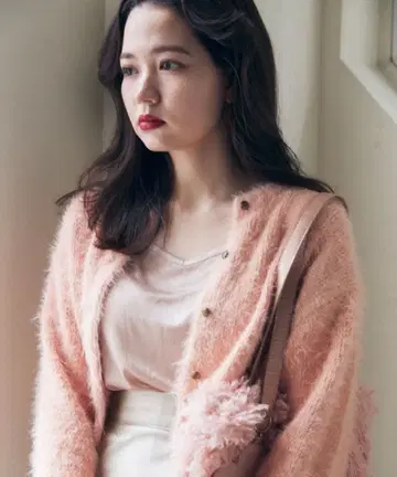 [ 새상품급 ] tinajojun 샤기 니트 가디건