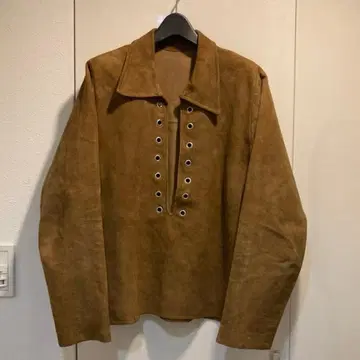 [ vintage ] Indian Motorcycle 스웨이드 풀오버