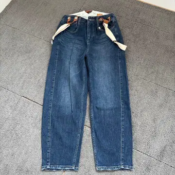 카페티 서스펜더 데님 새상품급