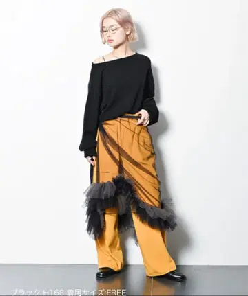 CITYSHOP 시티샵 오프숄더 니트 비대칭