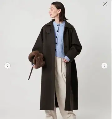 리버스 텐 칼라 롱 코트