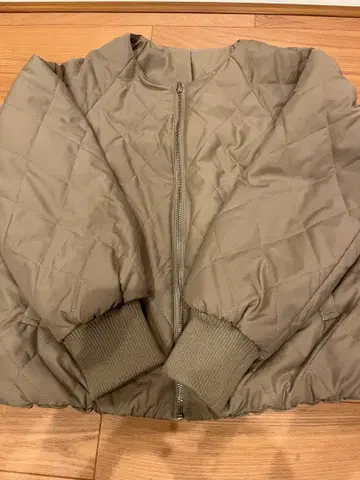 ABA HOUSE 베이지 퀼팅 자켓 리버서블