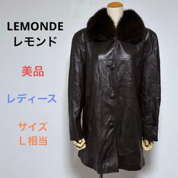 새상품급 LEMONDE 레몬 여성용 긴팔 퍼 자켓 L 상당