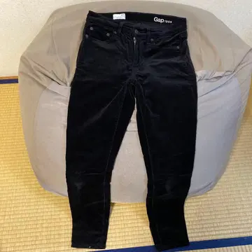 Gap 1969 블랙 스키니 코듀로이 27인치