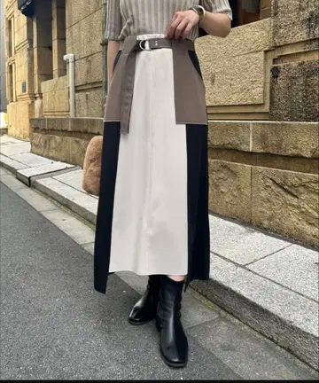 개럴개런트 본딩 벨트 스커트