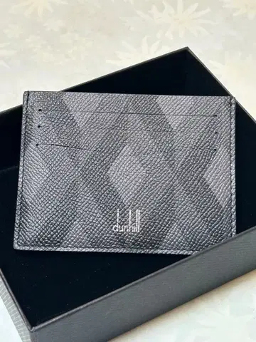 dunhill 블랙 가죽 카드 케이스 명함지갑 교통카드 지갑