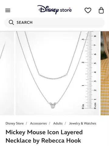 (미사용 새상품) 미국 디즈니 한정판 미키 목걸이