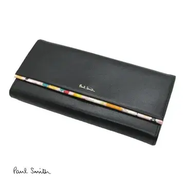 하자 있음 폴스미스 장지갑 블랙 페탈 프린트 615 PaulSmith