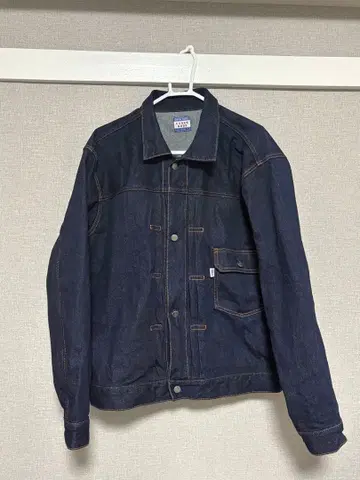 다크 네이비 데님 자켓 단추식