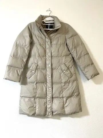 [ 도쿄 스타일 ] 여성용 샴페인 골드 롱 다운 자켓