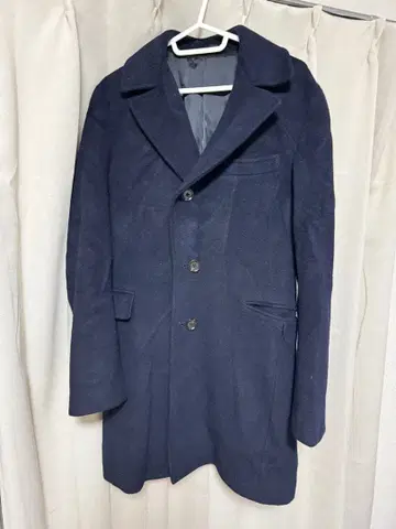 ONLY [온리] 캐시미어 혼방 네이비 체스터 코트