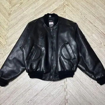 MA1 leather bomber jacket archive opium