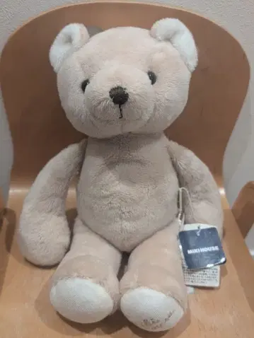 미키 하우스 곰돌이 봉제 인형 베이지 복슬복슬