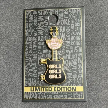 하드 록 Hard Rock 핀 배지