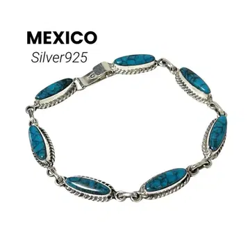 MEXICO 멕시칸 주얼리 터콰이즈 팔찌 실버 925