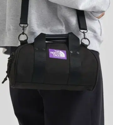 [ 미사용 ] THE NORTH FACE 숄더백 블랙 퍼플 라벨