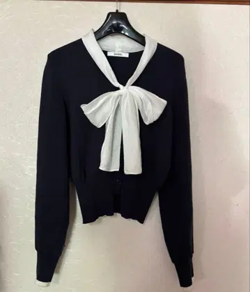 snidel 시어 보타이 니트 풀오버 가디건