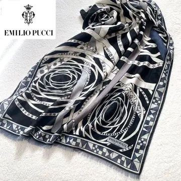EMILIO PUCCI 에밀리오 푸치 실크 울 스톨 대형