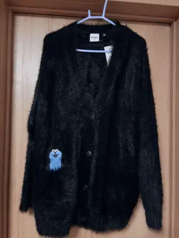 퍼펫 순순 GU 오버 사이즈 가디건 & 봉제 인형 파우치 세트