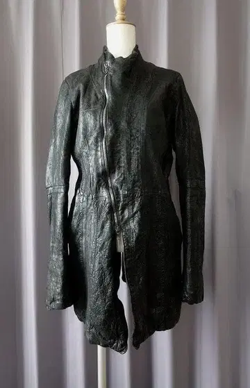 JULIUS 가죽 롱 자켓