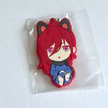 치기리 효마 앉아있는 강아지 러버 스트랩 블루 록