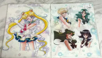 세일러문 뮤지엄 한정판 펼침 클리어 파일 타케우치 나오코 카페