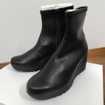 블랙 숏부츠 일본제 웨지힐