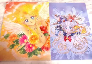 세일러문 뮤지엄 한정판 펼침 클리어 파일 타케우치 나오코 카페