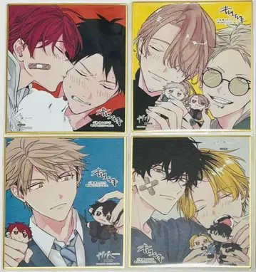 기븐전 ENCORE 특전 새로 쓴 미니 색지 4종 컴프 세트