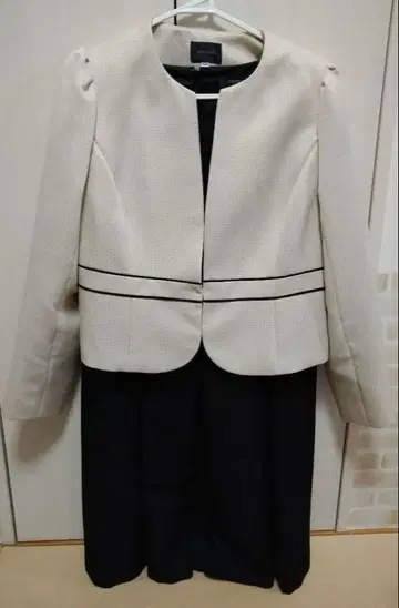 포멀 슈트 13ABR호 빅 사이즈 화이트 베이지 원피스