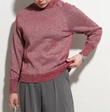 [ Palm Riche ] 라메 니트 스웨터 미사용 새상품