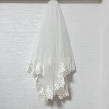 알리즈웨딩 웨딩 베일 위드어 화이트 레이스 결혼식