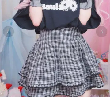 하울즈 Hauls 볼륨업 체크 미니스커트