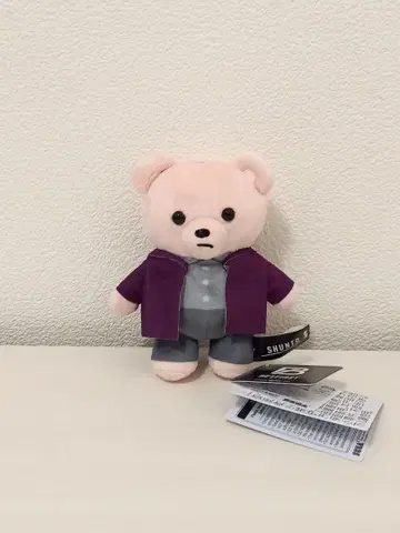 SHUNTO 보라색 자켓 봉제 인형