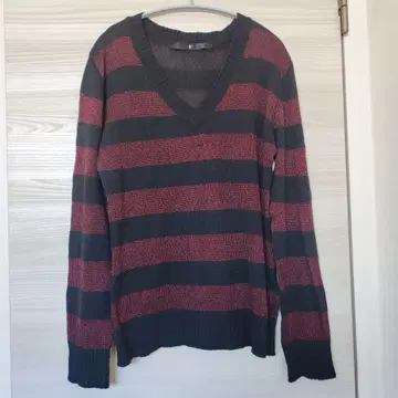 NO ID. 노아이디 보더 니트 빨검