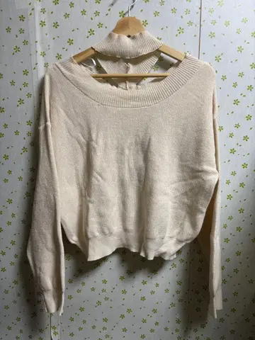 LL 사이즈 초커 니트 스웨터 풀오버