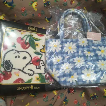 새상품 페이러 스누피 손수건 마가렛 백