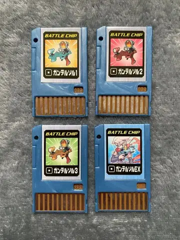 록맨 에그제 배틀칩 건델솔 세트