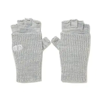 니트 커프드 핑거리스 장갑
