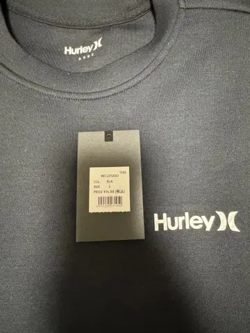 정가 14,300엔 Hurley 블랙 팬텀 맨투맨 L 사이즈