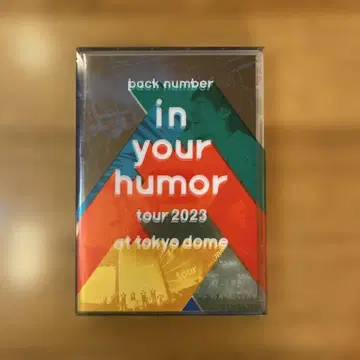 back number in your humor tour 2023 DVD