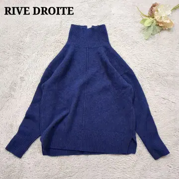 리브 드와 울 100 터틀 니트 블루 계열