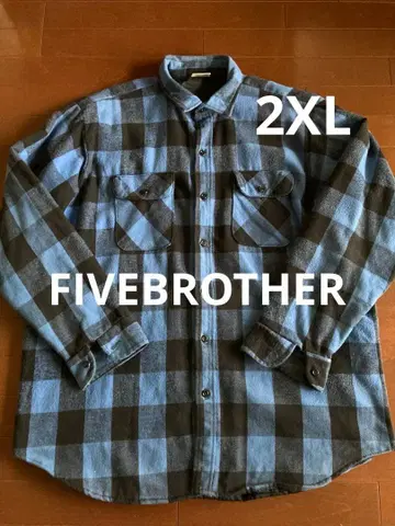레어! FIVEBROTHER TALLMAN 파이브브라더 플란넬 셔츠