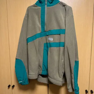 플리스 자켓 카키/터콰이즈 L