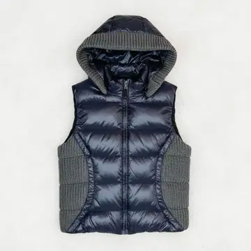 VIVA PRESTO 니트 절개 & 후드 탈부착 가능 다운 베스트